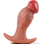 HX Realistic Liquid Silicone Dildo with Curved Shaft & Wide Base
