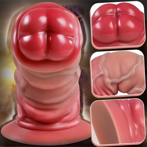 Canine Silicone Dildo – Realistic Knot Fantasy Toy dildo picture