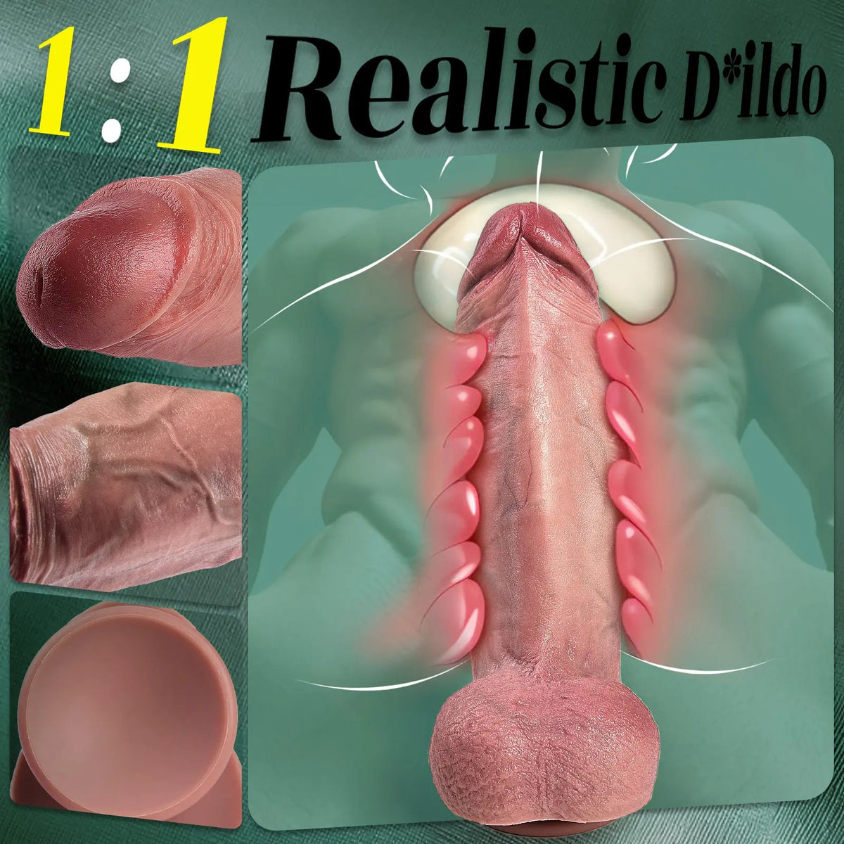 Extra Large Silicone Dildo – Firm Realistic XL Design dildo picture
