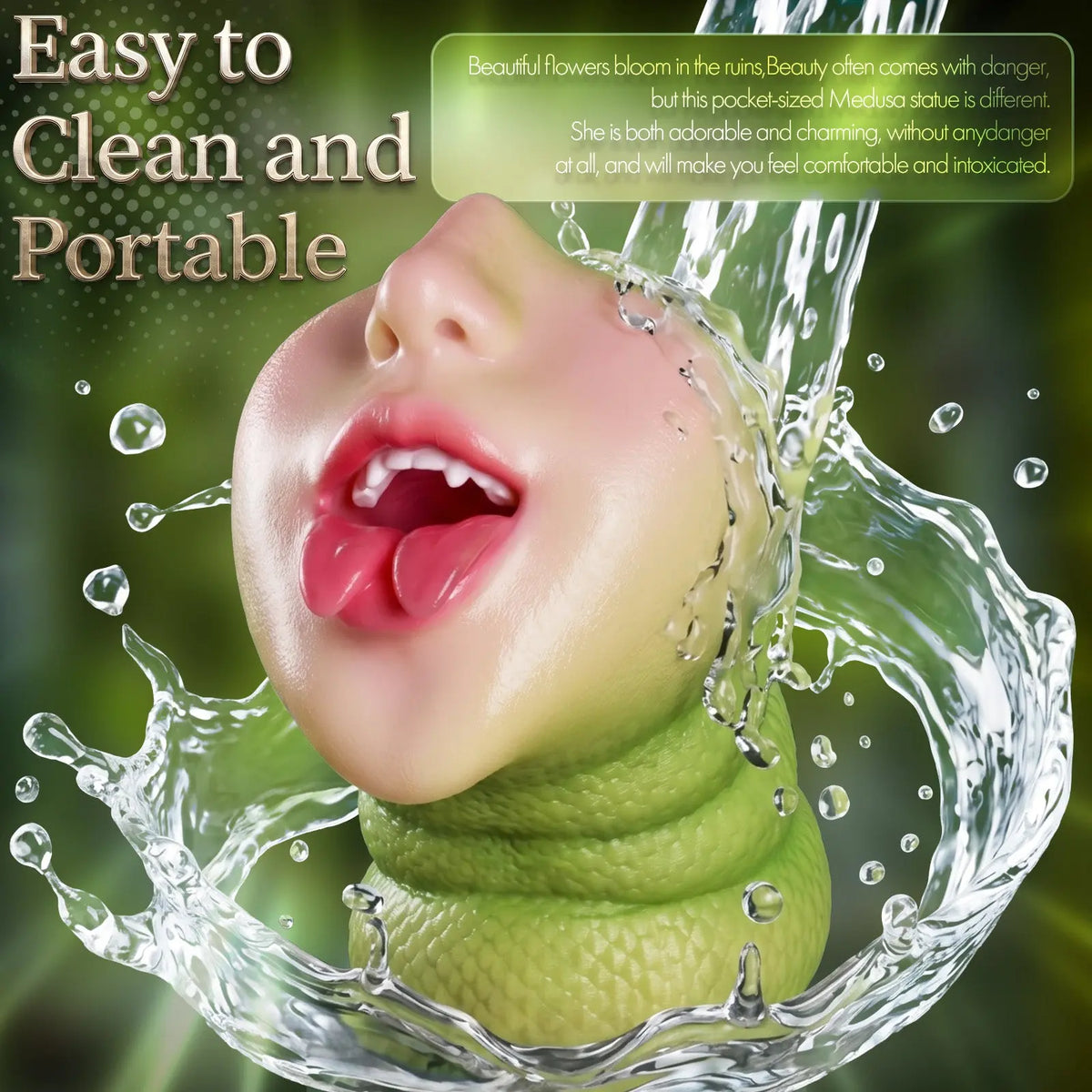 Medusa Fantasy Silicone Stroker – Mythical Design | Compact & Discreet dildo picture