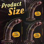 Realistic Liquid Silicone Dildo with Curved Shaft dildo picture